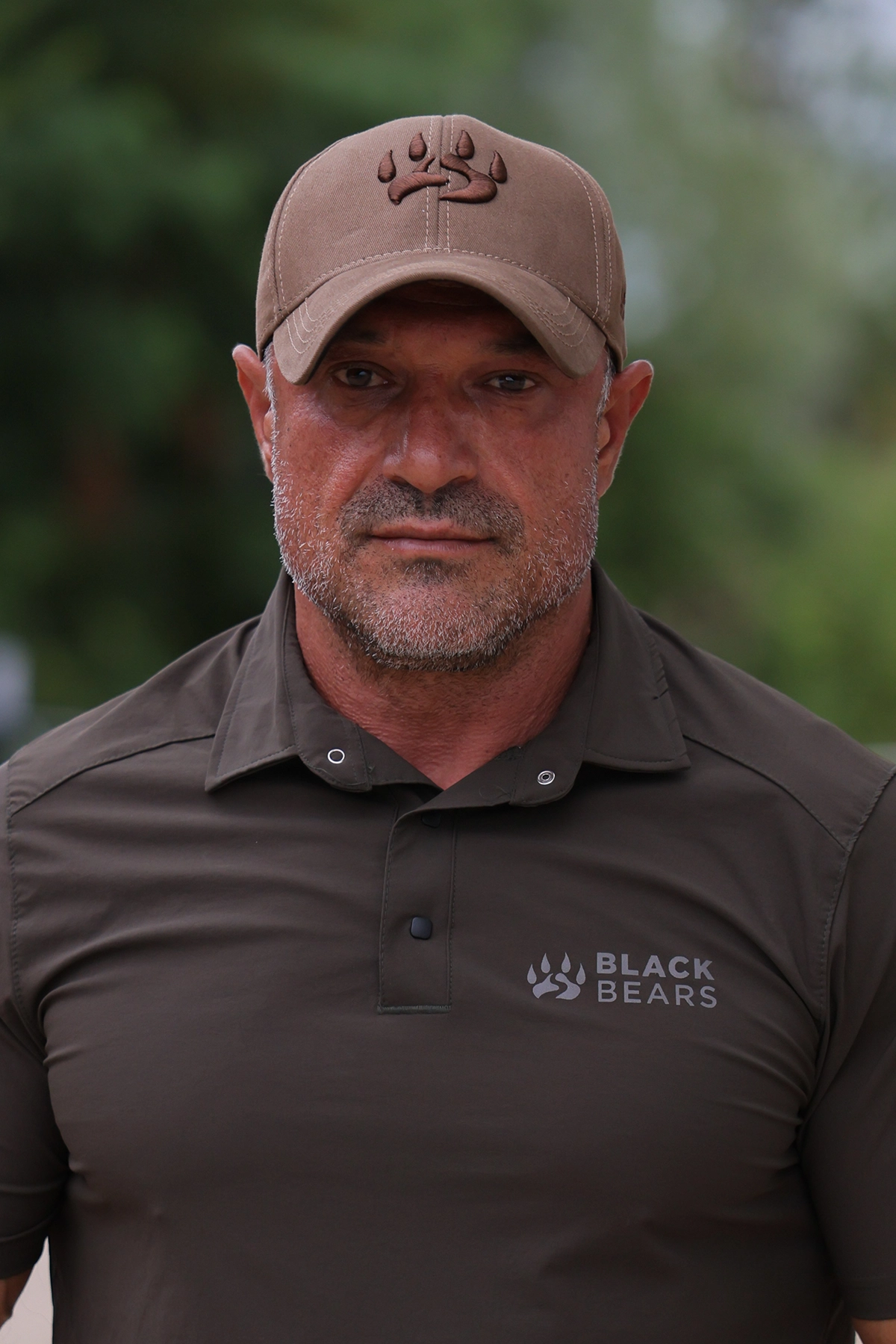 Black Bears Minimal Baskı Erkek Climacool Polo Yaka Tişört