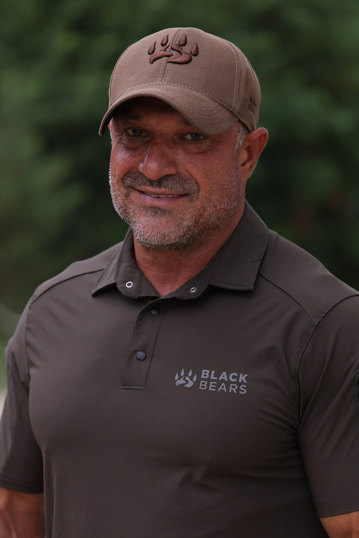 Black Bears Minimal Baskı Erkek Climacool Polo Yaka Tişört