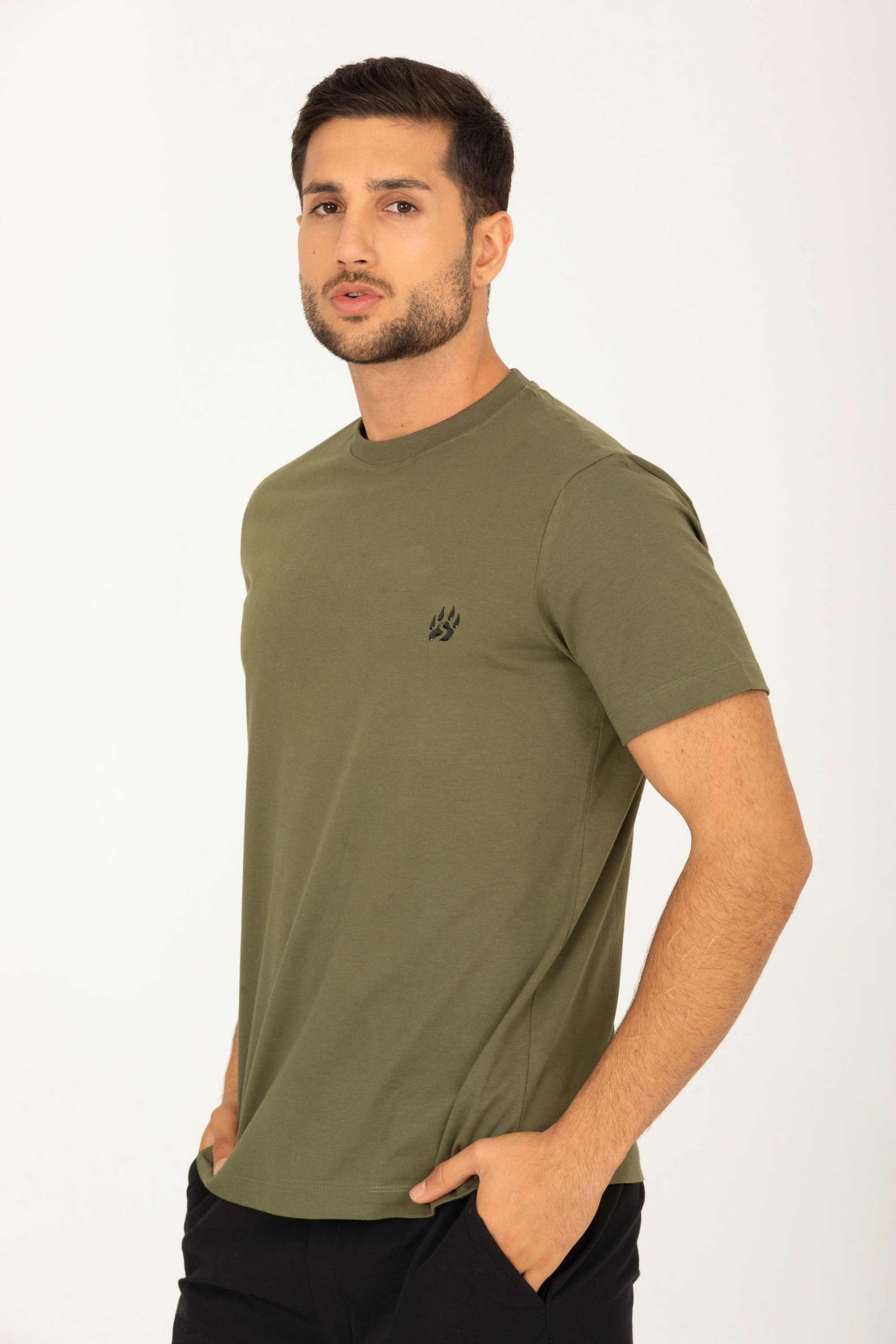 Black Bears Minimal Baskı Erkek Tişört