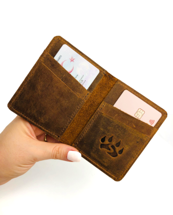 Unisex Black Bears Crazy Deri Kartlık