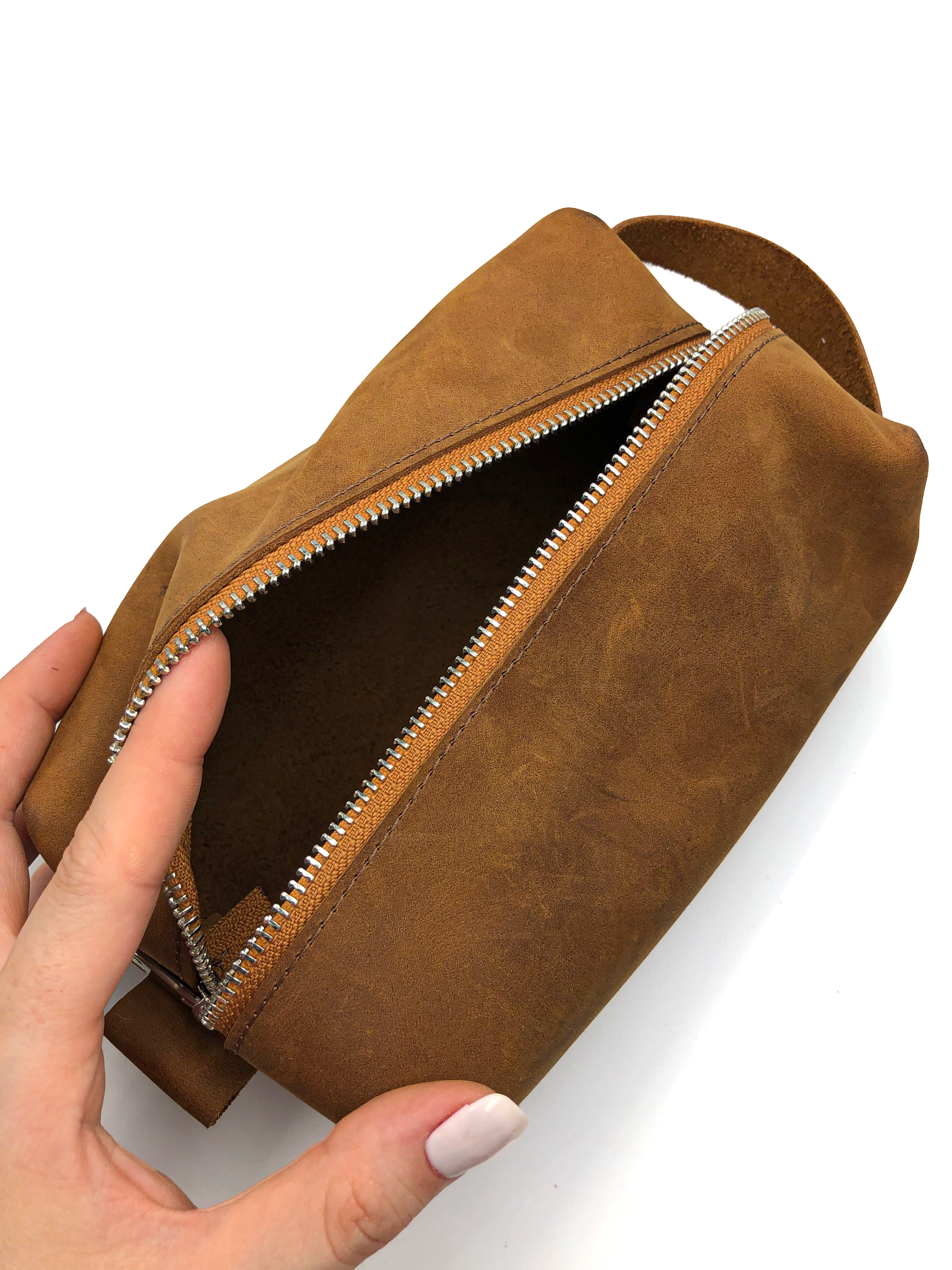 Black Bears Crazy Deri Dropkit Aksesuar Çantası