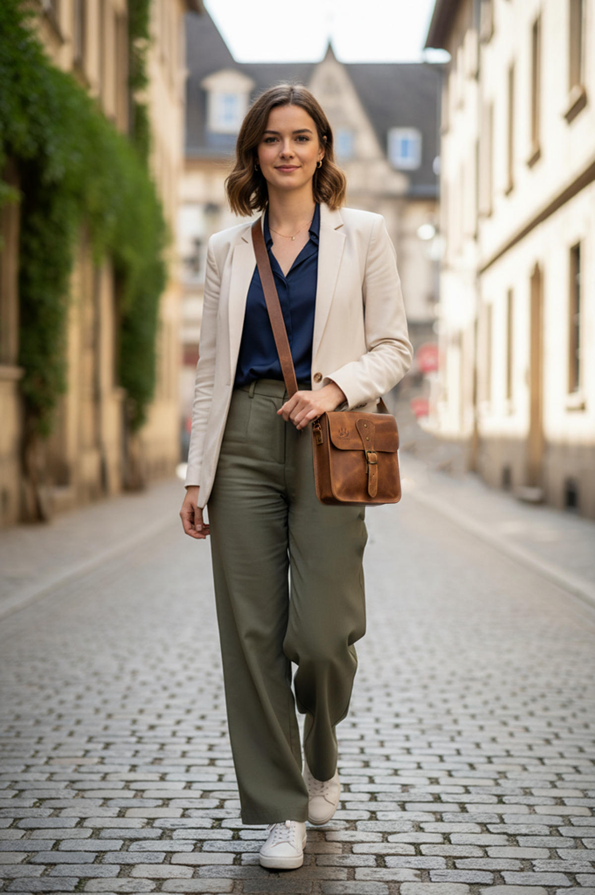 Black Bears Hakiki Deri Unisex Postacı Çantası