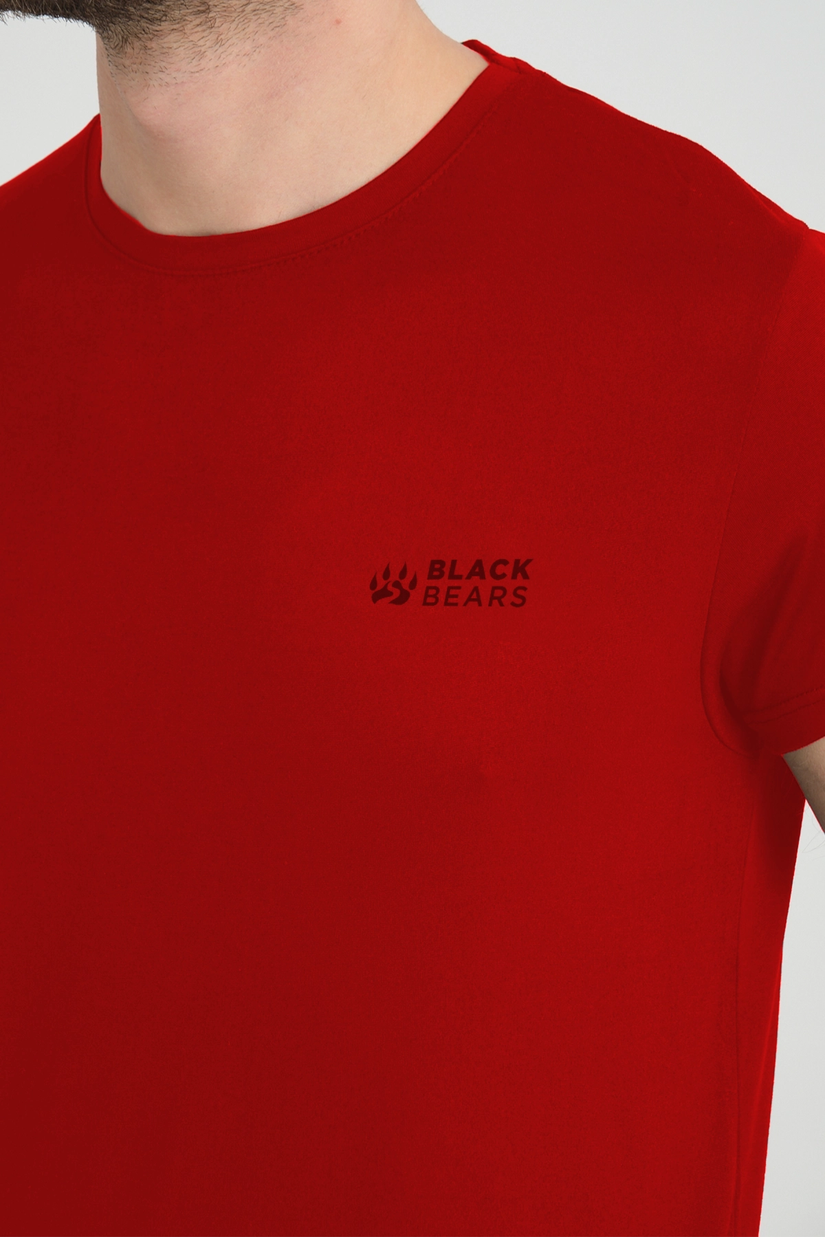 Black Bears Minimal Baskılı Dry-Touch Erkek Tişört