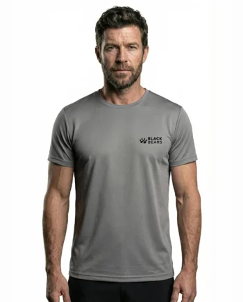 Black Bears Minimal Baskılı Dry-Touch Erkek Tişört