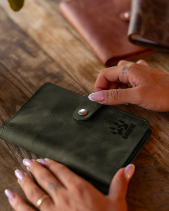 Black Bears Tiena Deri Haki Renk A6 Organizer Ajanda Kılıfı