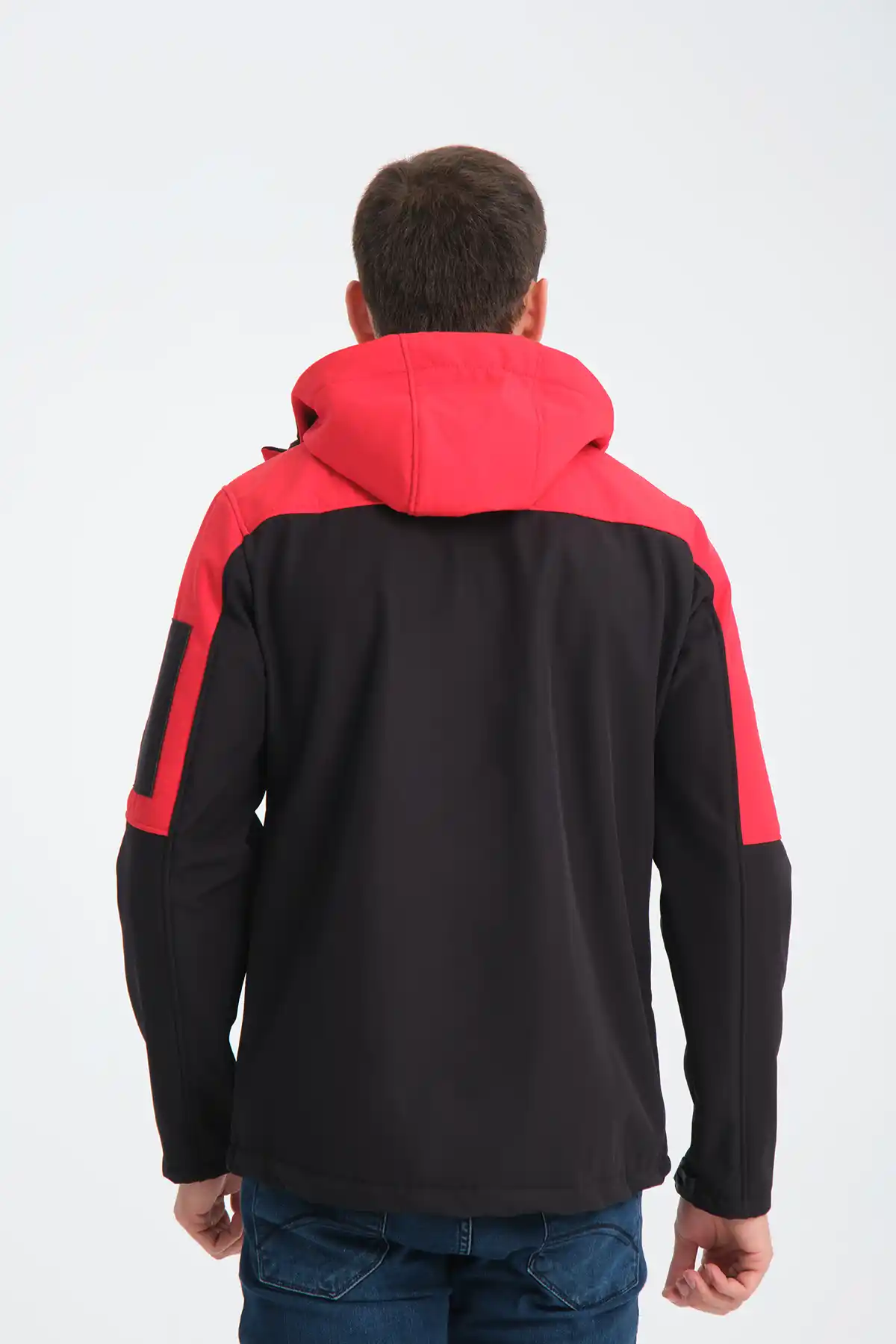 Minimal Baskı Erkek Softshell Mont