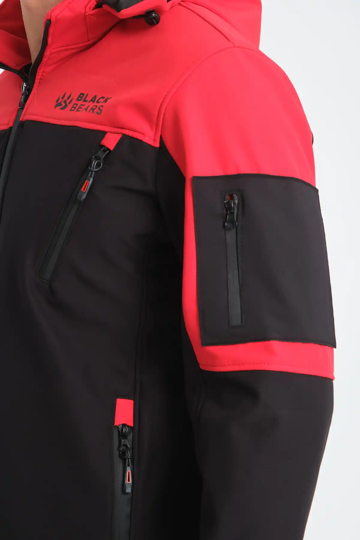 Minimal Baskı Erkek Softshell Mont