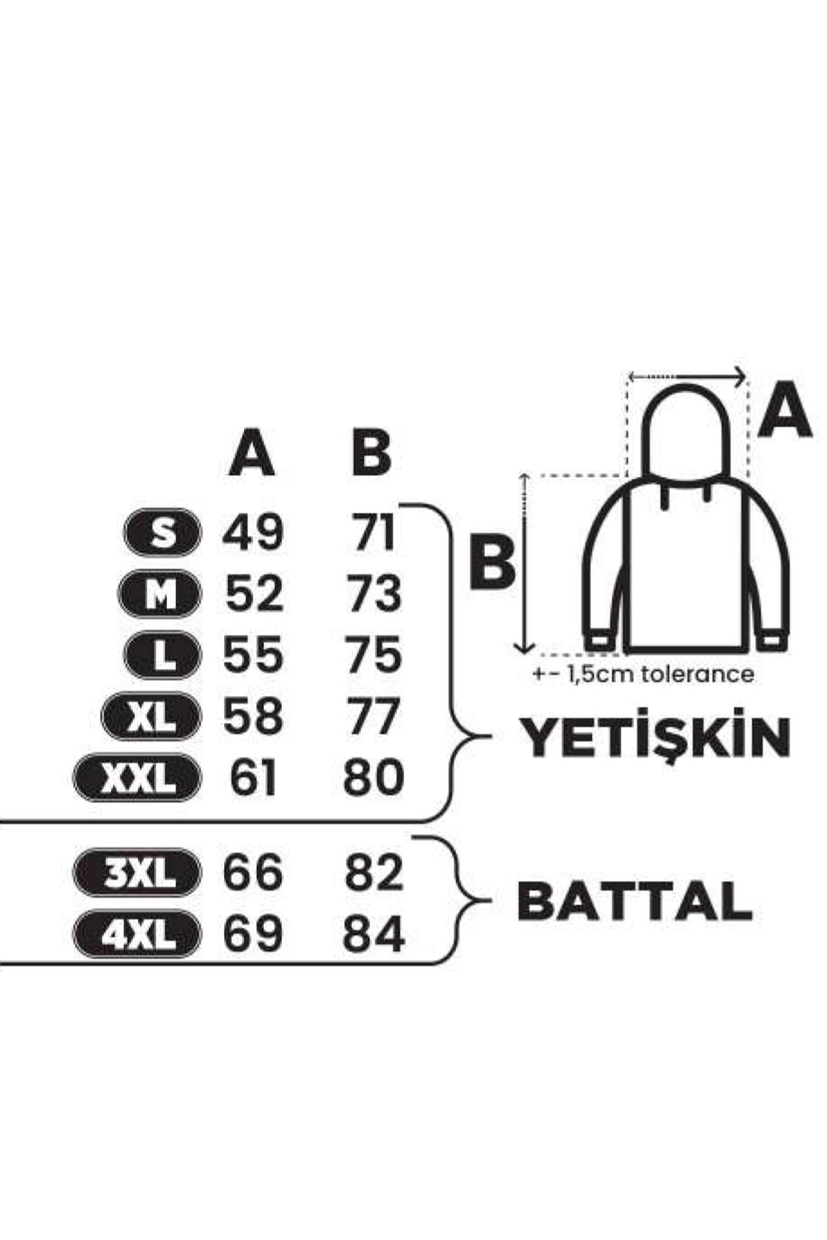 Black Bears Compact Hoodie – 300 GSM Şardonlu 3 İplik Sweat