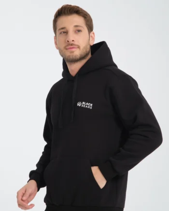 Black Bears Compact Hoodie – 300 GSM Şardonlu 3 İplik Sweat