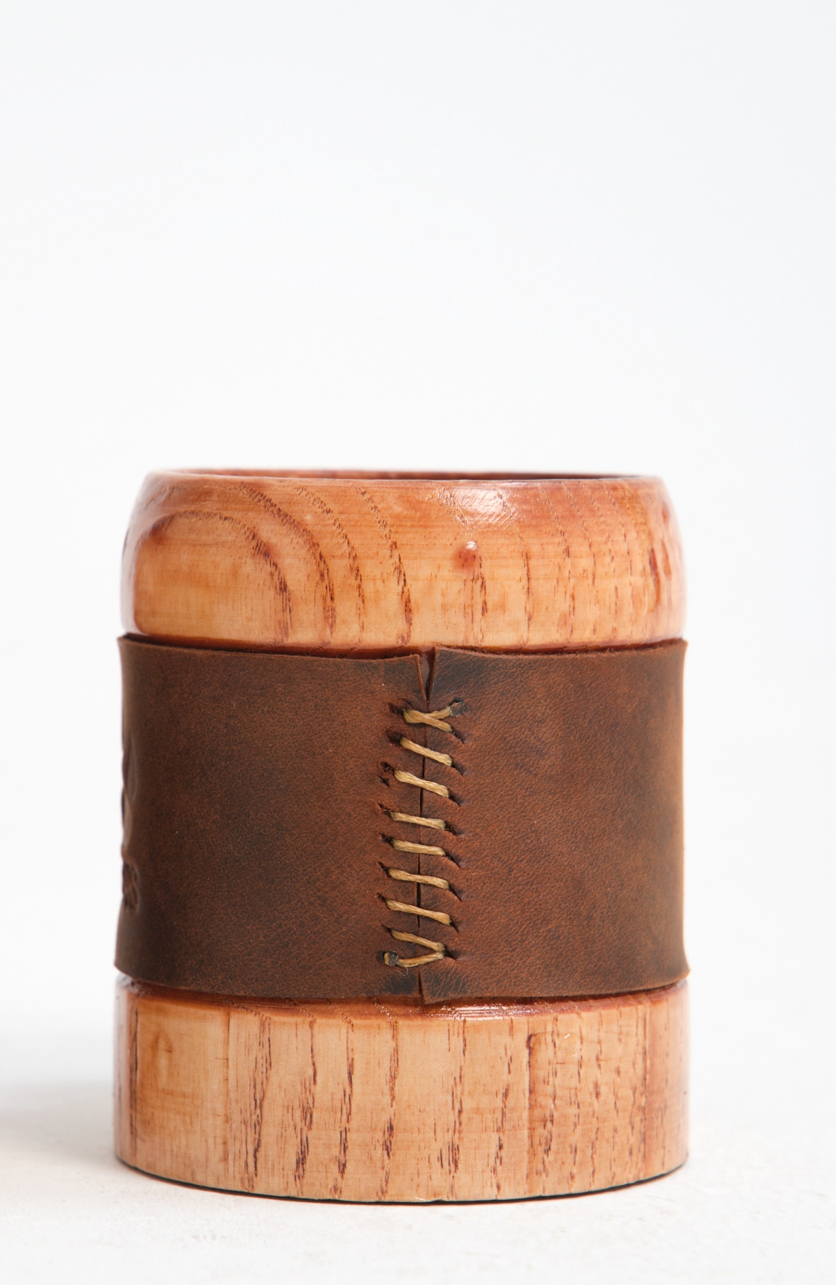 Black Bears Ceviz Ağacı Kuksa Ve Deri Çanta