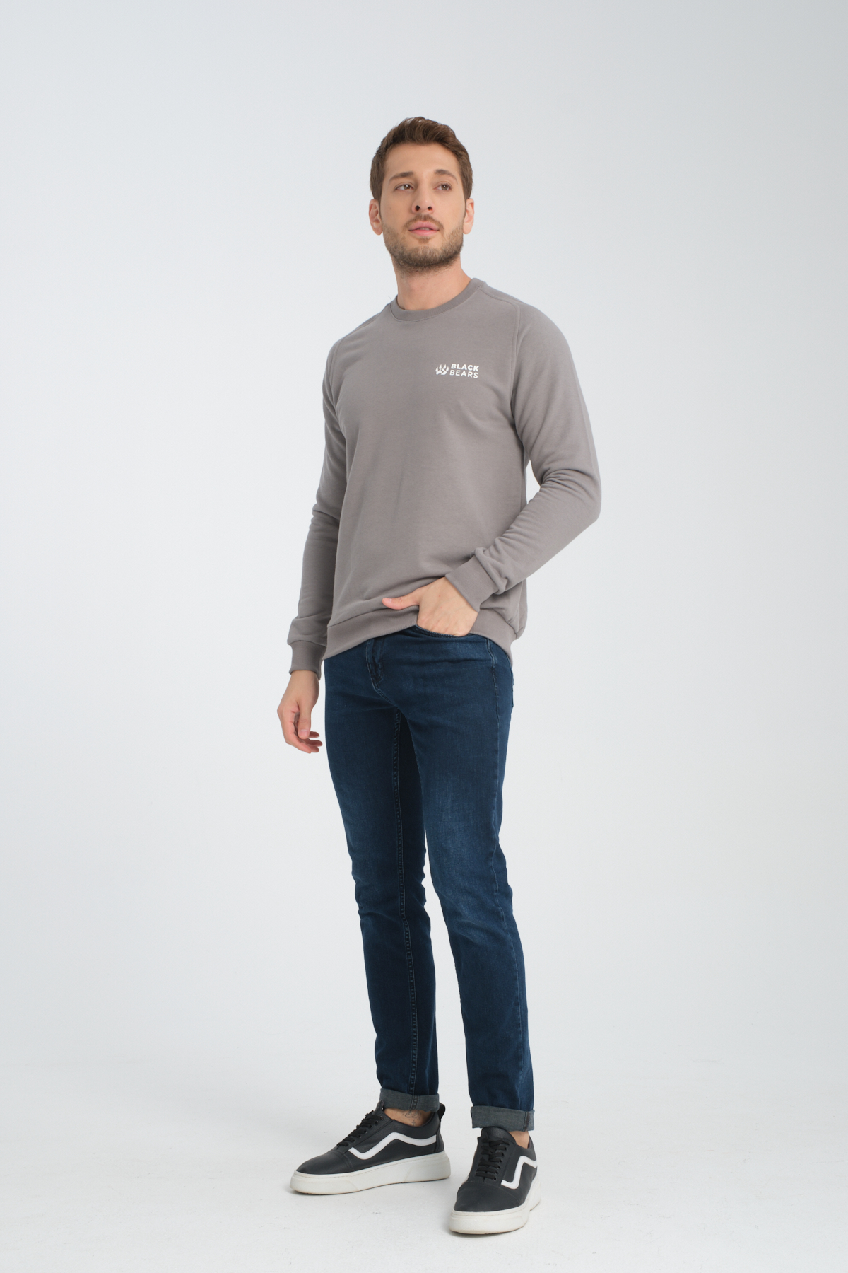 Black Bears Premium 3 İplik Sweatshirt