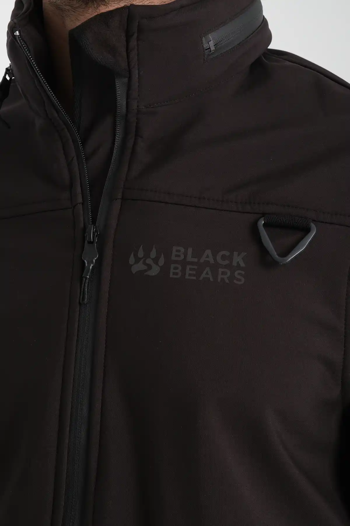 Minimal Baskı Erkek Softshell Mont