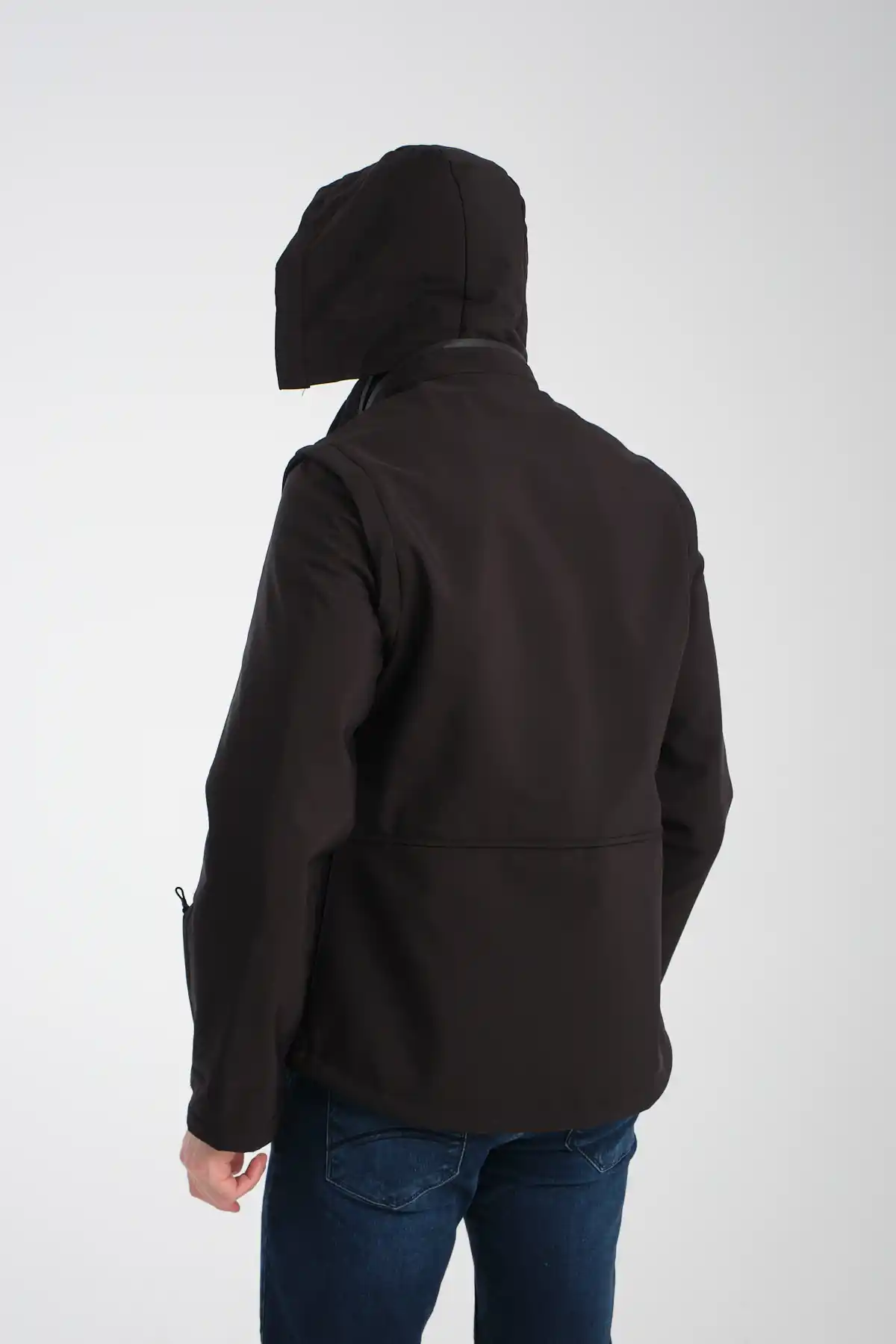 Minimal Baskı Erkek Softshell Mont