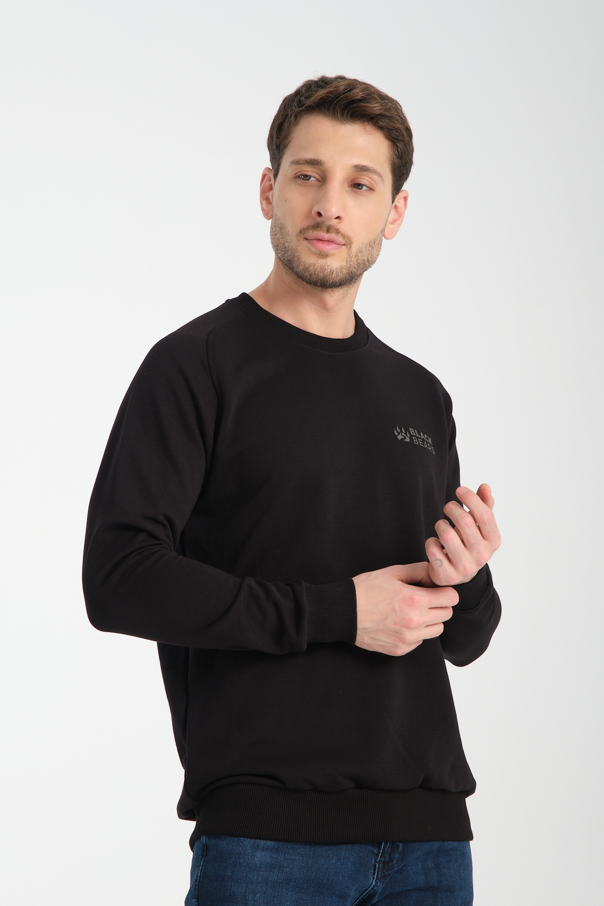 Black Bears Premium 3 İplik Sweatshirt