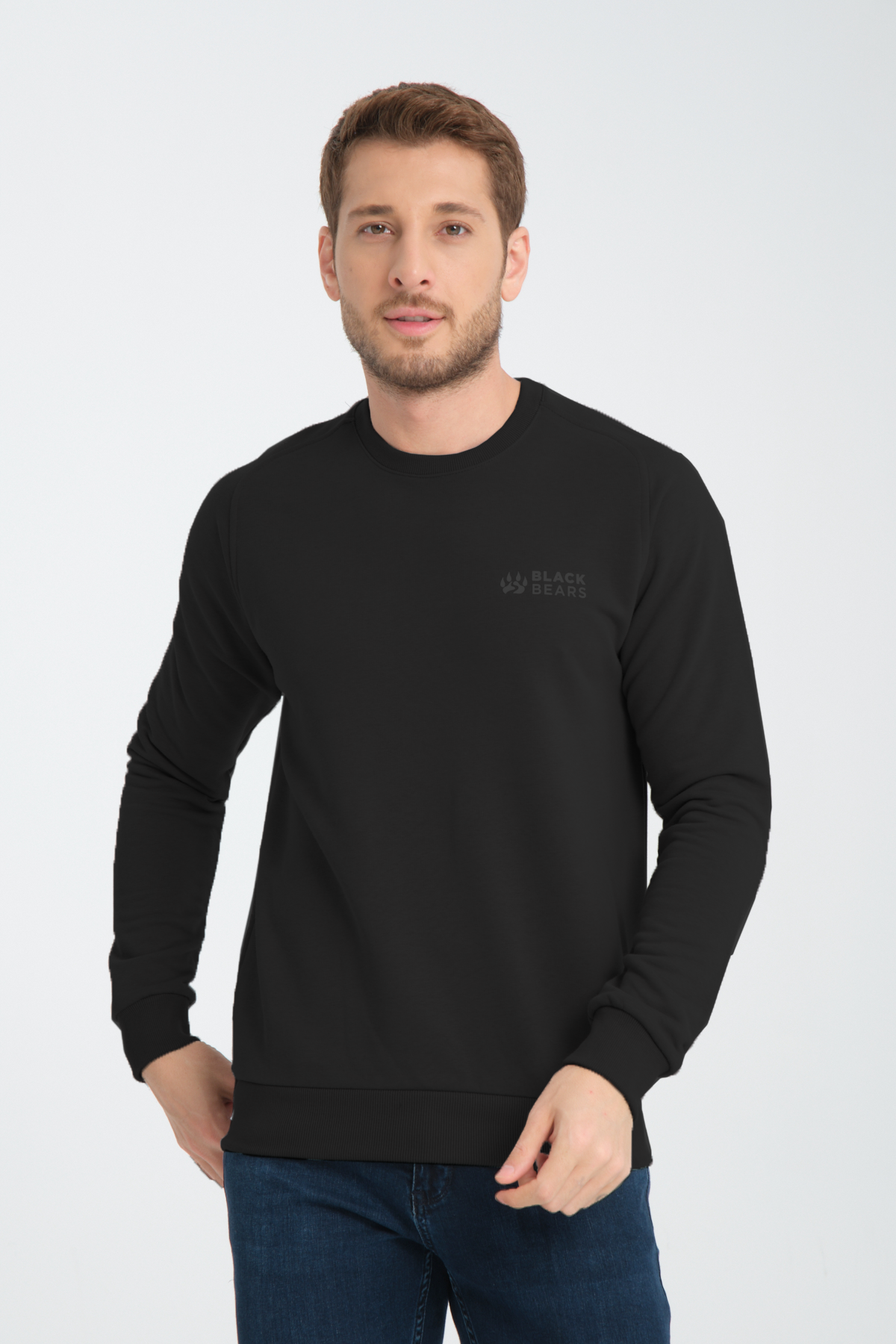 Black Bears Premium 3 İplik Sweatshirt