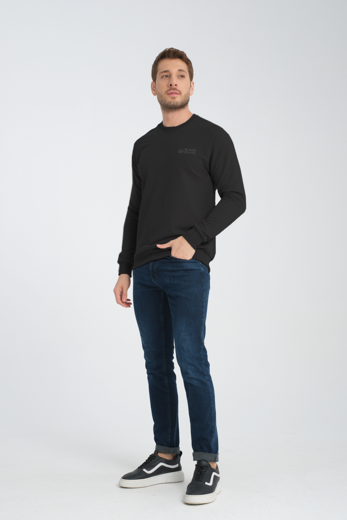 Black Bears Premium 3 İplik Sweatshirt