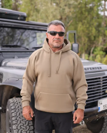 Black Bears Recycle Cotton Oversize Hoodie – 300 GSM Şardonlu