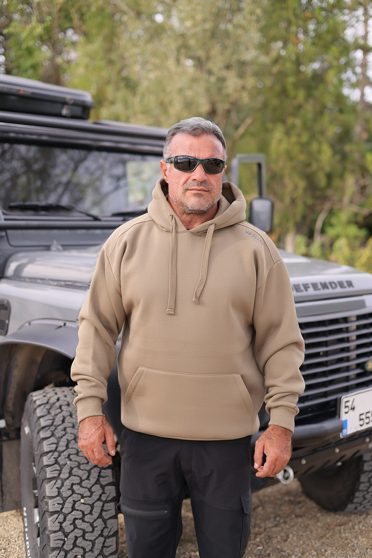 Black Bears Recycle Cotton Oversize Hoodie – 300 GSM Şardonlu