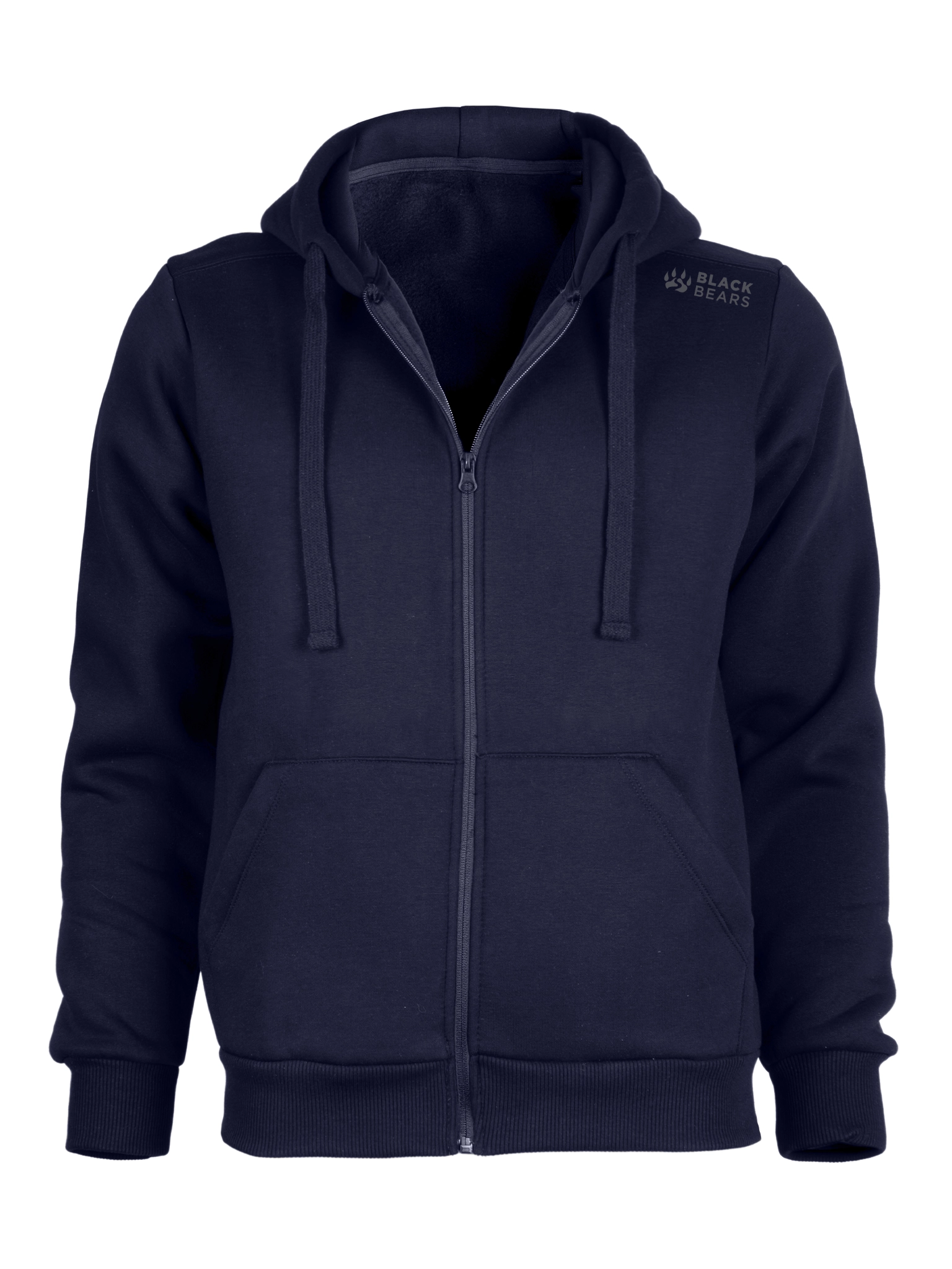 Black Bears Premium Fermuarlı Hoodie – 320 GSM Şardonlu