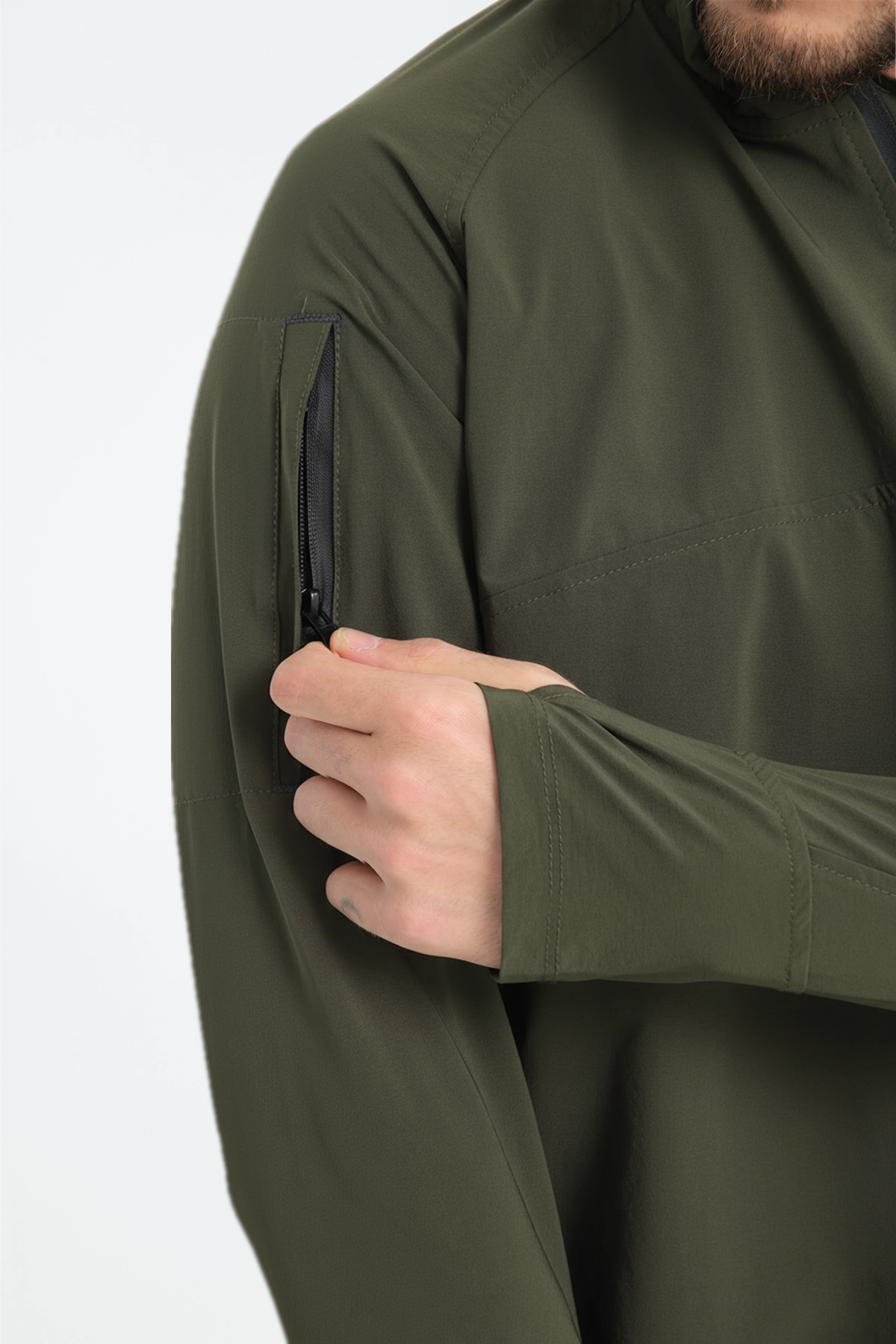 BlackBears Outdoor Spor likra Taktik Haki Sweatshirt