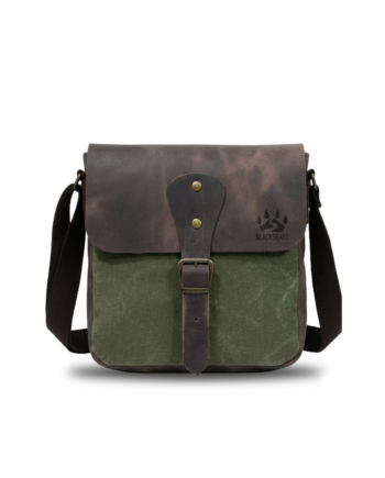 Black Bears Tiena Deri-Kanvas Dikey Çanta