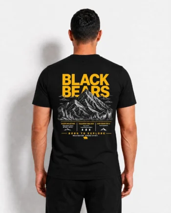 Black Bears Dağ Tasarım Tişört