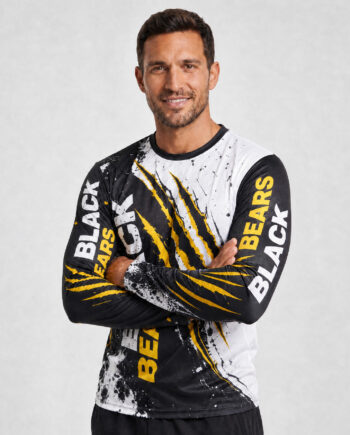 Blackbears Erkek Claw Pattern Motosiklet Rash Guard