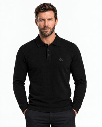 Blackbears Uzun Kollu Pamuklu Polo T-Shirt